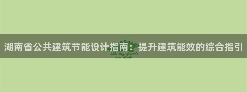 e尊国际官网app：湖南省公共建筑节能设计指南：提升建筑能效的综合指引