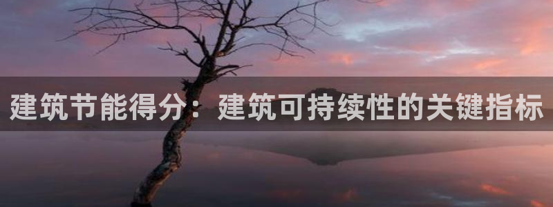 e尊国际app：建筑节能得分：建筑可持续性的关键指标