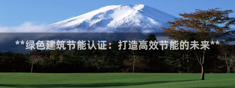 e尊国际可靠吗：**绿色建筑节能认证：打造高效节能的未来**