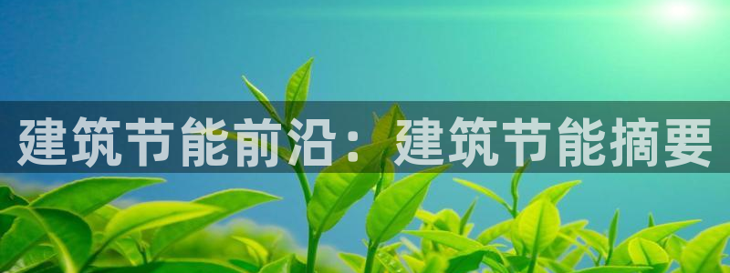 e尊国际官网app：建筑节能前沿：建筑节能摘要