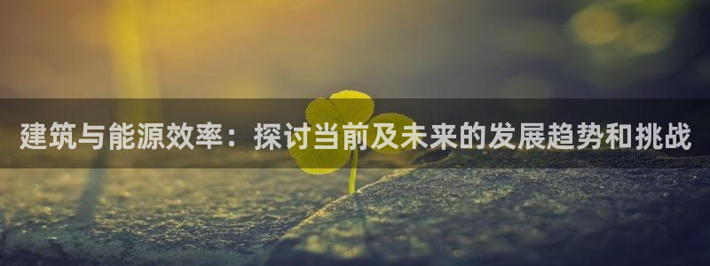e尊官网：建筑与能源效率：探讨当前及未来的发展趋势和挑战
